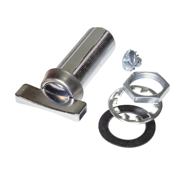 Global Cam Lock, Thumb Turn, 1-3/4in Barrel, Stainless, Connecting Screw And Nut. Blade/Cam Not Included - CLTT-134-SS