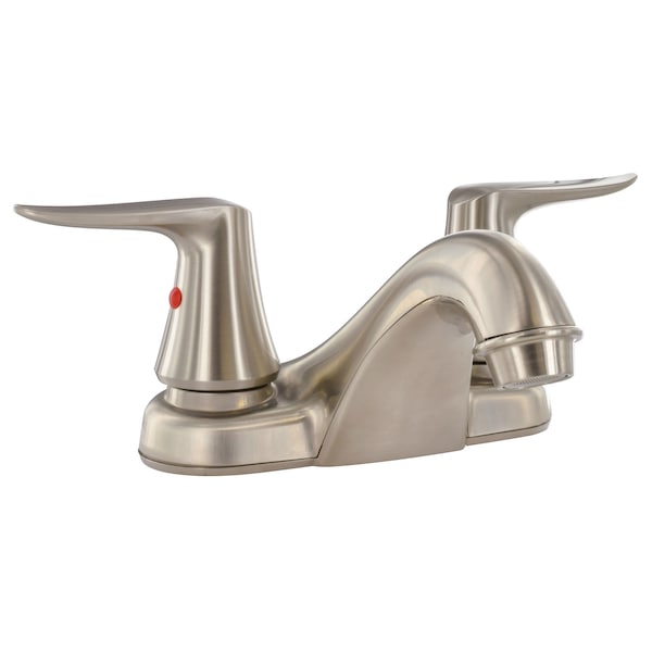 Valterra Faucet 4" Deck Lav Brushed Nickel 2-Lever Handle - PF222405