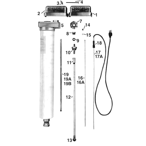 Woodford Manufacturing Woodford Mfg Co THERM-05 Woodford Thermaline Complete Unit - 5 Ft. - THERM-05