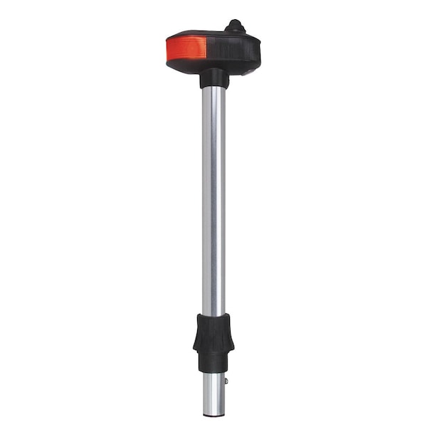 Perko Perko 1421DP3CHR Removable Bi-Color Pole and Utility Light - 17.25 Height, 0 Degree Rake - 1421DP3CHR