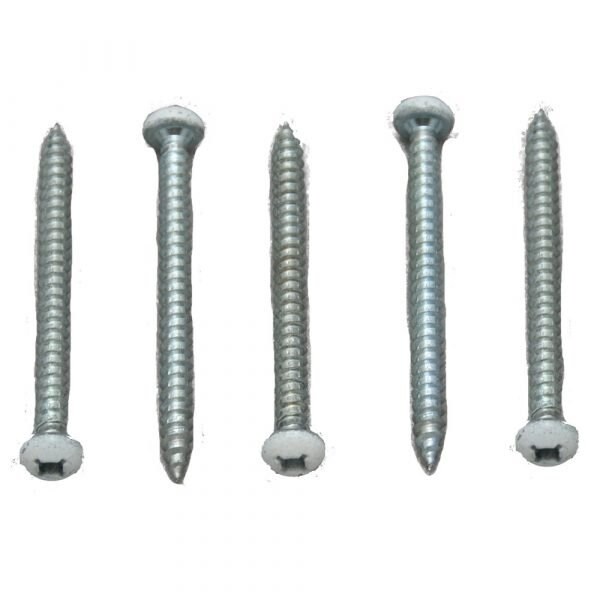 Ap Products PAN HEAD SQUARE RECESS SCREW 8 X 1 WHITE (50/CTN) - 012-PSQ50W 8 X 1