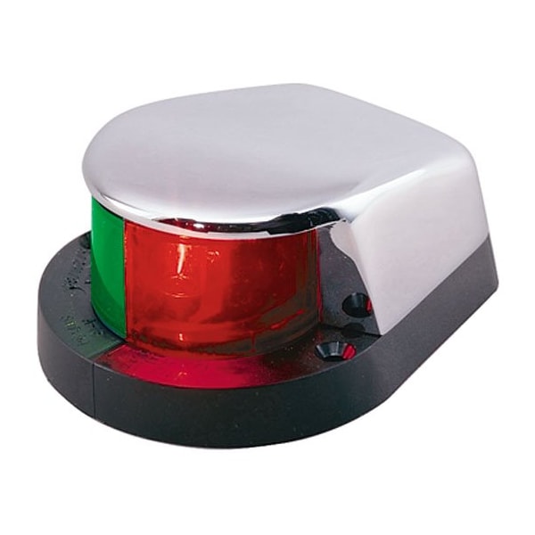 Perko Perko 1310DP0CHR Chrome-Plated Bi-Color Bow Light w  Polymer Base-4"  x 3-1/8" Width x 1-7/8" Height - 1310DP0CHR
