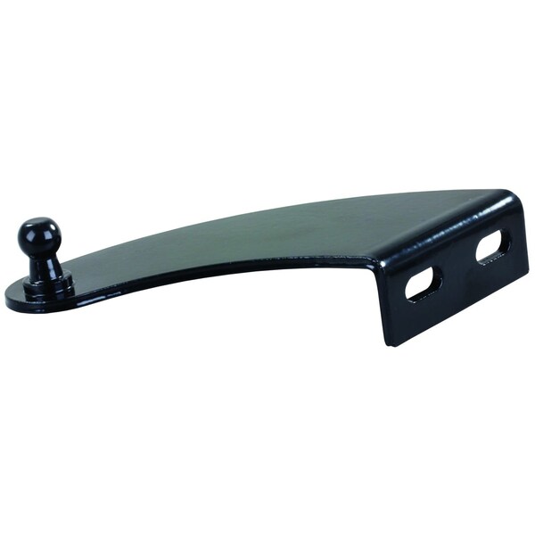 Jr Products Use For RV Entry Door And Compartment Doors Left Curved Bracket 10 Millimeter Ball Stud - BR-1125-BP