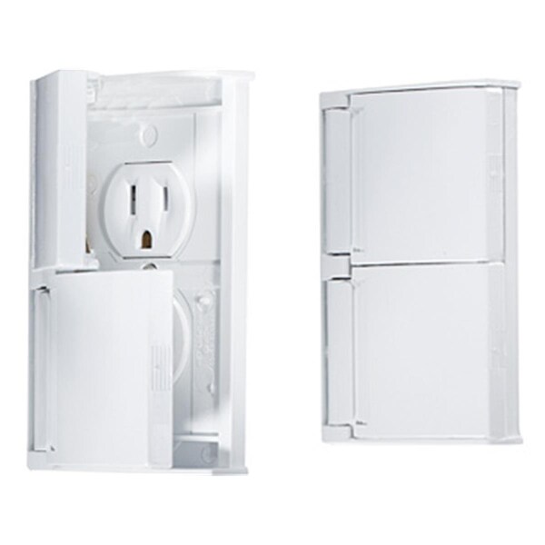 Overtime S905 Ac Weatherproof Dual Outlet; White - OV739481
