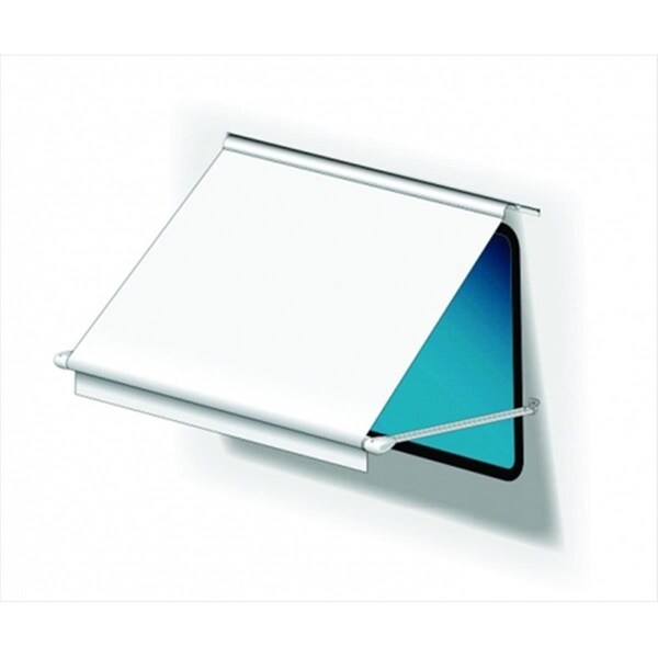 Whole-In-One IC0551 Small Window Awning Hardware - White - WH357815