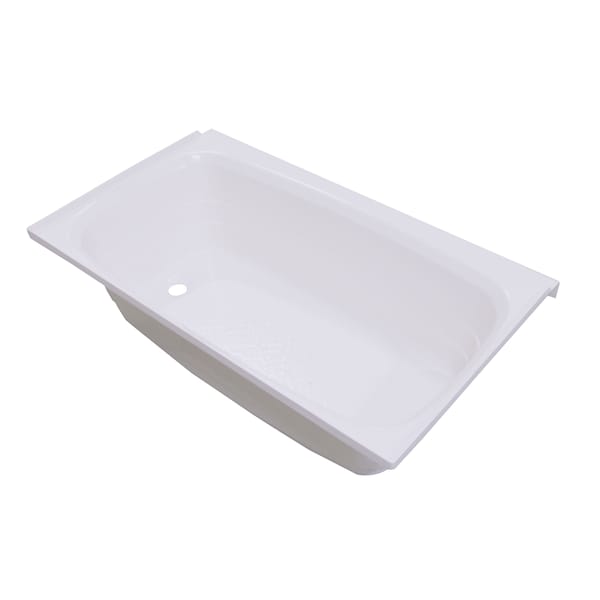 Better Bath Better Bath 209681 ABS RV Full Tub, White - LH Drain, 24" x 46" - 209681