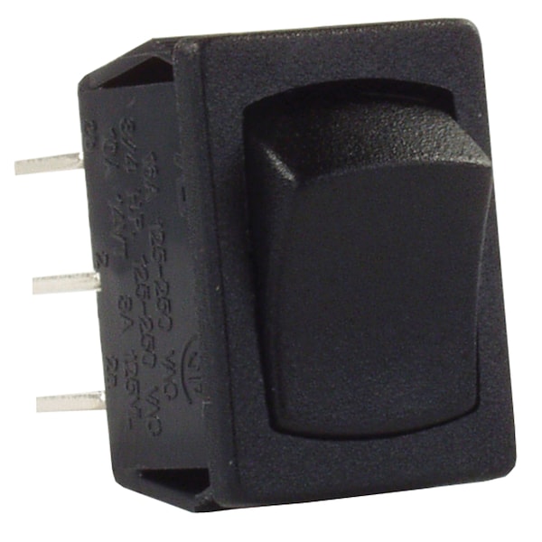 Jr Products JR Products 12805 Mini On/On Switch - Black - 12805