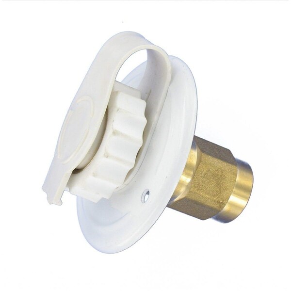 Valterra WATER INLET, 2-3/4IN METAL FLANGE, WHITE, LEAD-FREE, BULK - A01-0171LF