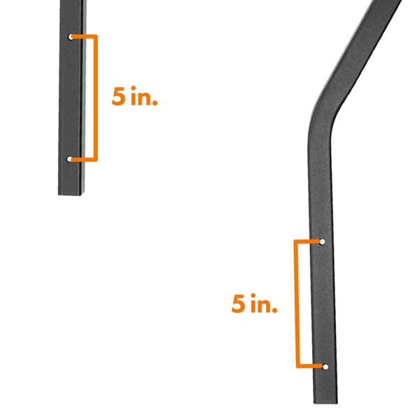 Mor/Ryde Use With 1st Generation StepAbove 4 Step RV Steps, Black, Powder Coated - STP214-006H