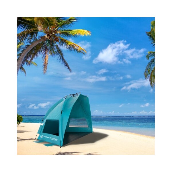 Leisure Sports Pop Up Beach Tent, Instant Sun Shelter, Shade with UV Protection, Easy Set Up, Carry Bag (Turquoise) - 636486OCP