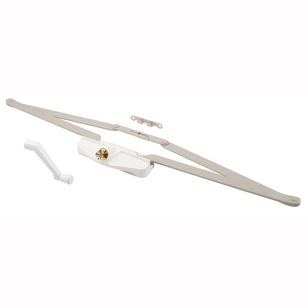 Prime-Line Awning Operator, 25-1/2 in., Diecast/Steel, White Color, Roto Crank Single Pack - TH 23010-1