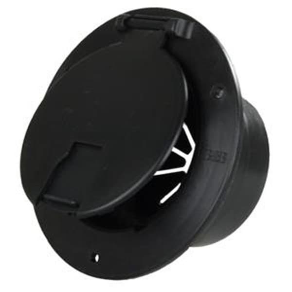 Jr Products JR PRODUCTS 5413A Cable Hatch With Back Black - J45-5413A