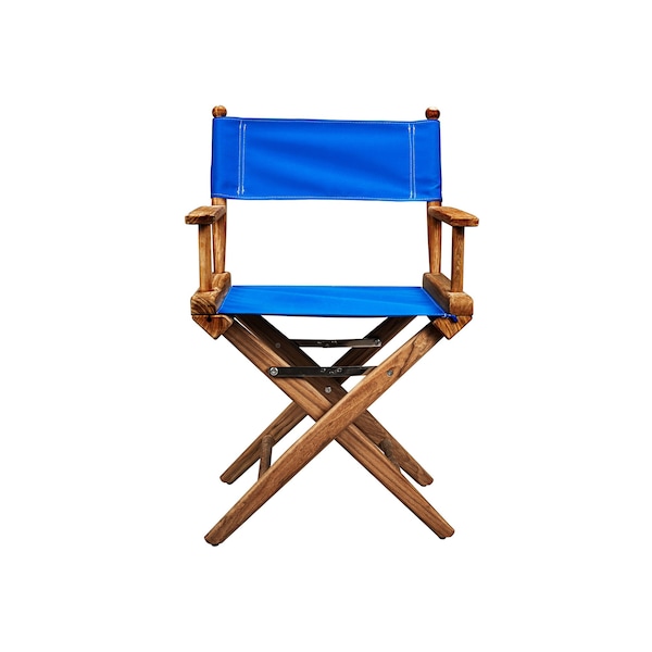 Whitecap Newport Director's Chair with Pacific Blue Fabric Seat - 60043