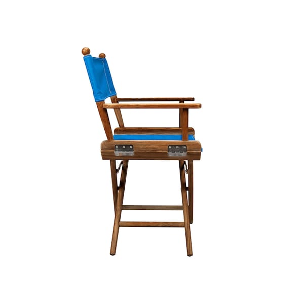 Whitecap Newport Director's Chair with Pacific Blue Fabric Seat - 60043