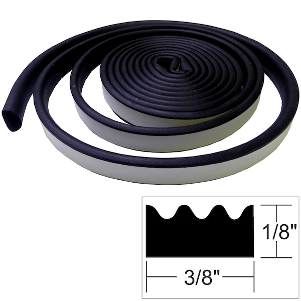 Taco Marine Weather Seal - 10'L x "H x "W - Black - V30-0113B10-1
