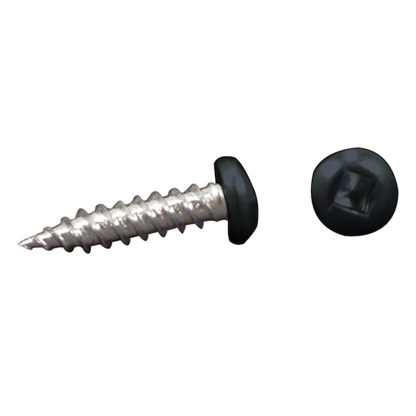 Ap Products AP Products 012-PSQ500 8 x 1-1/2 Pan Head Screw - No 8 x 1.5, Black, Pack of 500 - 012-PSQ500 BL 8 X 1- 1/2