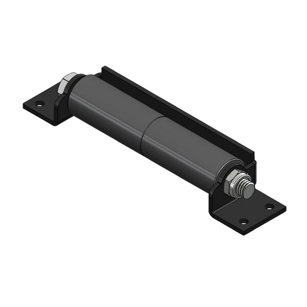 Global Slide Out Roller, Surface Mount, Model No310. Powder Coat Black Mounting Bracket With Guard. - SOR-SM-310-2006