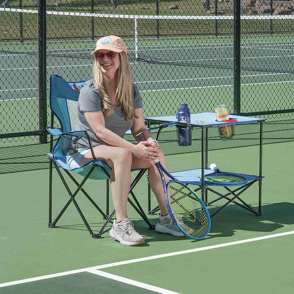 Life Is Good Mesh Back Quad Chair - QC121LG-24SL-1
