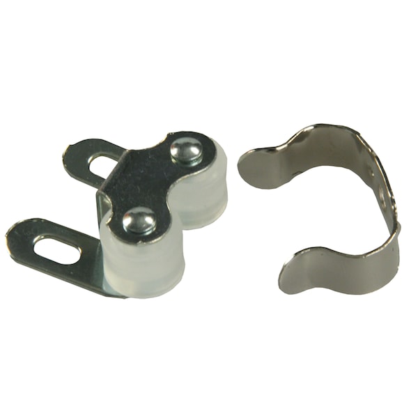 Jr Products JR Products 70225 Double Roller Cabinet Catch with Clip - 70225