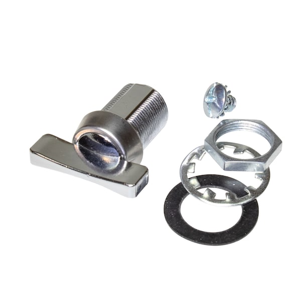 Global Cam Lock, Thumb Turn, 7/8in Barrel, S.S., With Connecting Screw And Nut. Blade/Cam Not Included - CLTT-78-SS