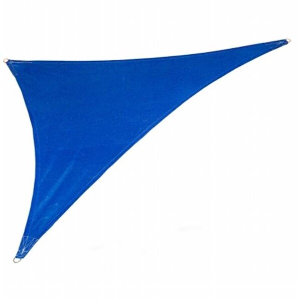 Gale Pacific Usa Inc Gale Pacific USA 473983 Coolaroo Coolhaven SHADE SAIL RT TRI 15'x12'x9'  Sapphire with Fixing Kit - 473983