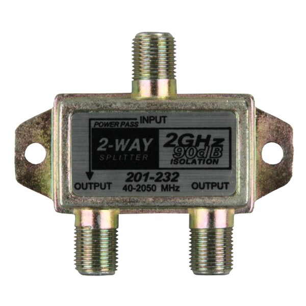 Jr Products JR Products 47355 2 GHz HD Satellite Line Splitter - 2-Way - 47355