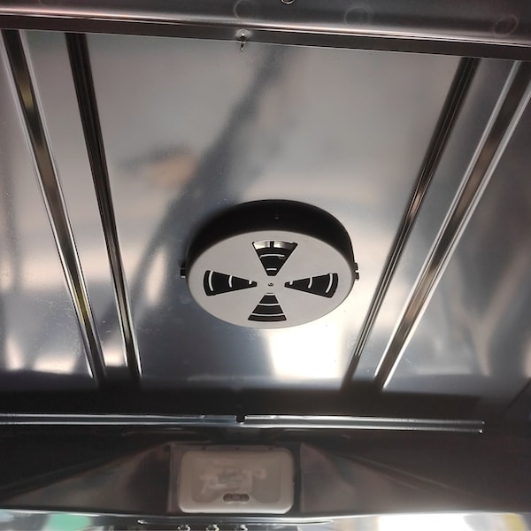 Ava-Matic Slim-Matic Wind-Powered Rotating Roof Vent for Vans, RVs, Trailers, Campers, Black, Round Shutter - AVA5120