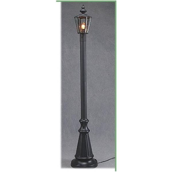 Patio Living Patio Living 00420 Cambridge Single Lantern Patio Lamp  80 " Tall  - Black - 420