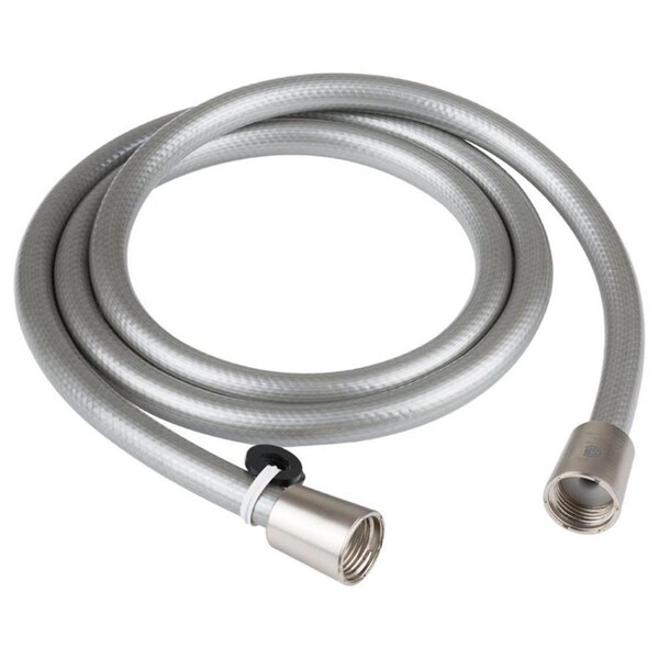 Dura Faucet 60 in. Vinyl RV Shower Hose, Brushed Satin Nickel - DFTDF-SA230-SN