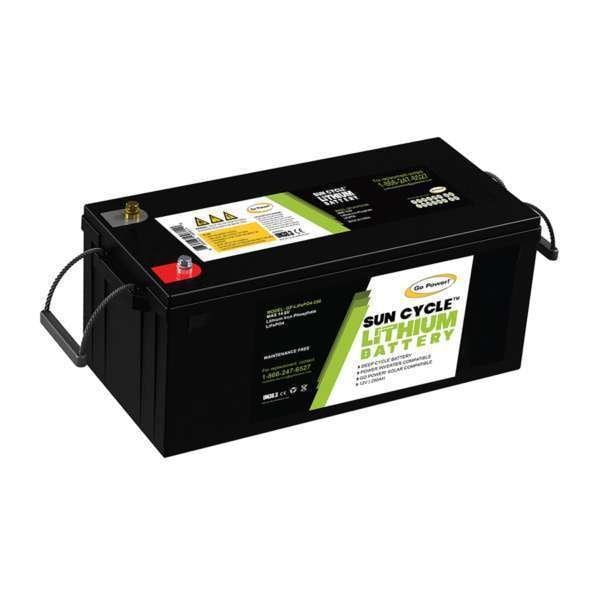 Go Power! GP-LIFEPO4-250 Lithium Iron Phosphate Solar Battery - 250Ah - 82740