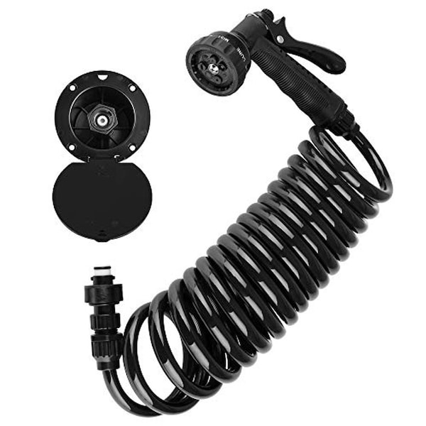 Dura Faucet RV EXTERIOR QUICK CONNECT SPRAY DOCK KIT-BLACK - DF-SA188-BK