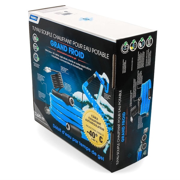Camco HEATED DRINKING WATER HOSE -40, 12FT, 5/IN ID (E/F) CETLUS, LLC - 22920