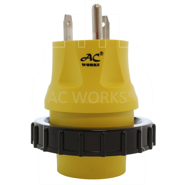 Ac Works RV 30A TT-30P Plug to L5-30R RV/Marine 30A Detachable Inlet Connection - RVTTM30