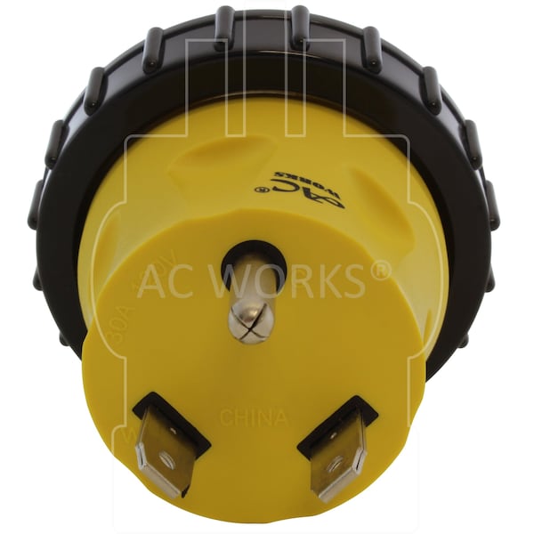 Ac Works RV 30A TT-30P Plug to L5-30R RV/Marine 30A Detachable Inlet Connection - RVTTM30