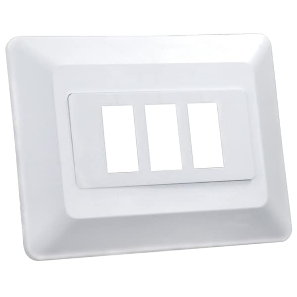Jr Products JR Products 13625 Switch Base and Face Plate - Triple - 13625