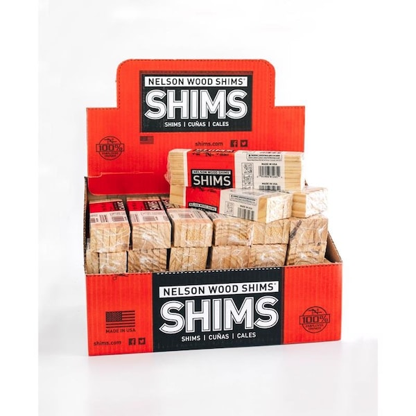 Nelson Shims Nelson 1.5 in. W X 8 in. L Wood Shim 12 pk - PSH8/12/36/65