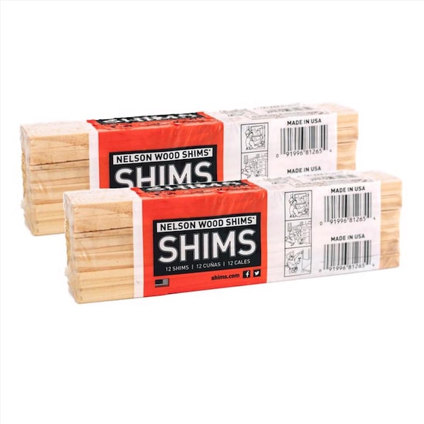 Nelson Shims Nelson 1.5 in. W X 8 in. L Wood Shim 12 pk - PSH8/12/36/65