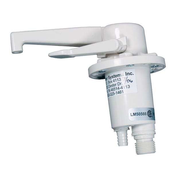 Zebra Rv Zebra RV R3700-PW Dual Flow Water Pump and Faucet - Polar White - R3700-PW