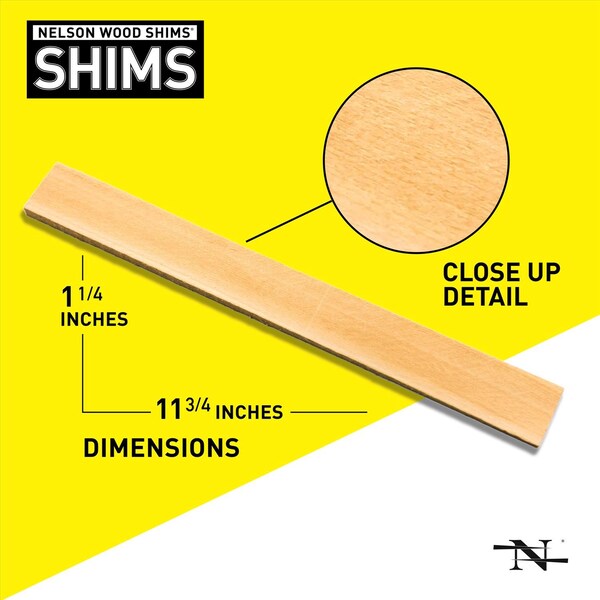 Nelson Shims Nelson 1.5 in. W X 12 in. L Wood Shim 42 pk - CSH12/42/12/48B