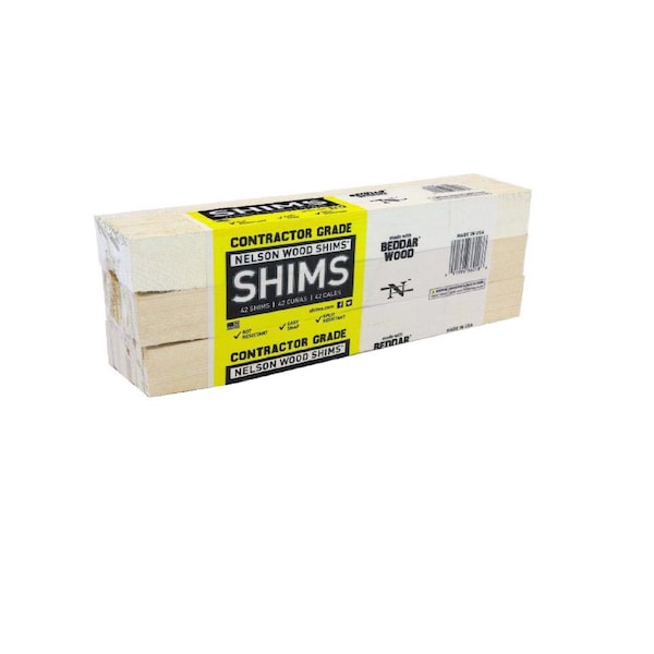 Nelson Shims Nelson 1.5 in. W X 12 in. L Wood Shim 42 pk - CSH12/42/12/48B