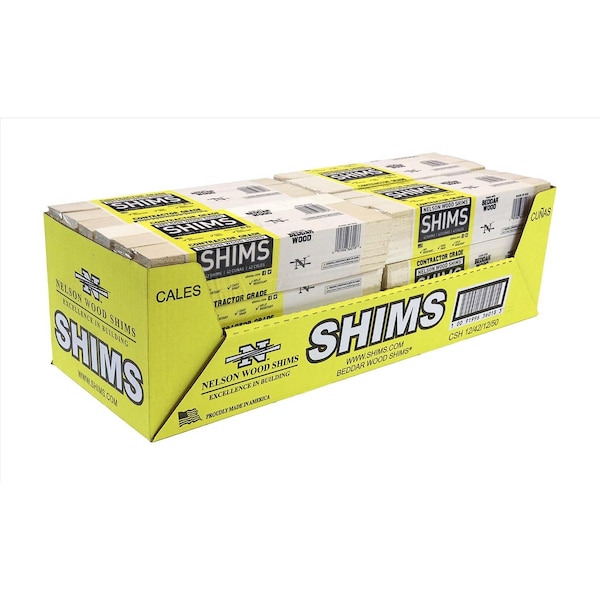 Nelson Shims Nelson 1.5 in. W X 12 in. L Wood Shim 42 pk - CSH12/42/12/48B