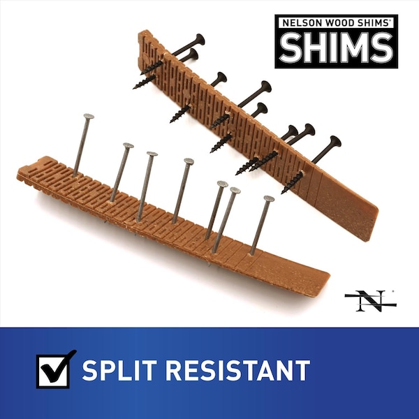 Nelson Shims Nelson 1.5 in. W X 8 in. L Composite Shim 12 pk - WC8/12/32/78LA