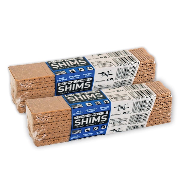 Nelson Shims Nelson 1.5 in. W X 8 in. L Composite Shim 12 pk - WC8/12/32/78LA