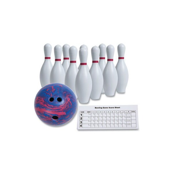 Champion Sports Bowling Set, Plastic/rubber, White, 11 Piece Set - BPSET
