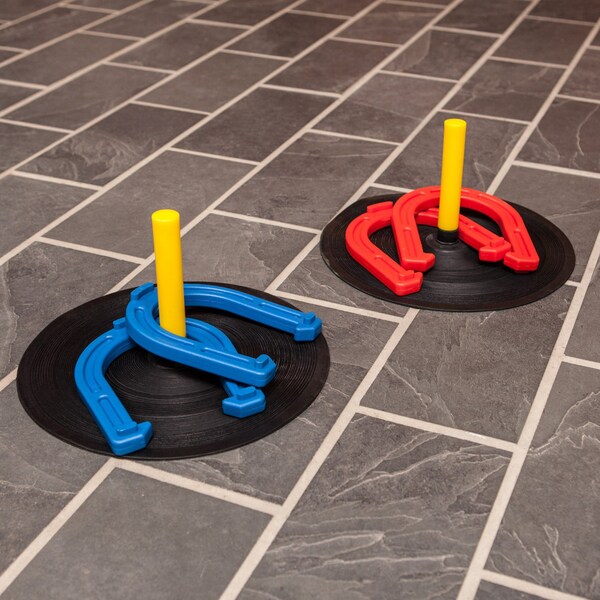 Champion Sports Sports Rubber Horseshoe Set, Indoor/Out - IHS1