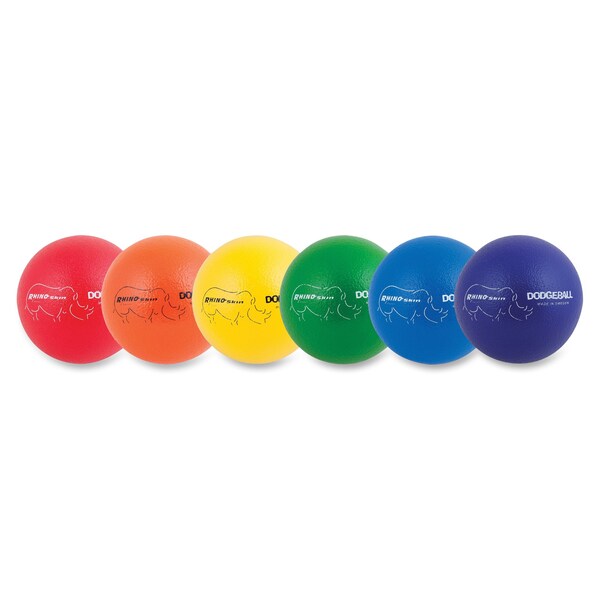 Champion Sports Rhino Skin LwBon DodgeBall, 7", Muti, PK6 - RXD7SET