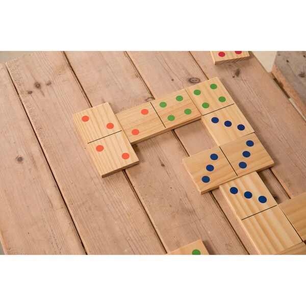 Triumph Wood Lawn 28-Piece Domino Set - 35-7331-3