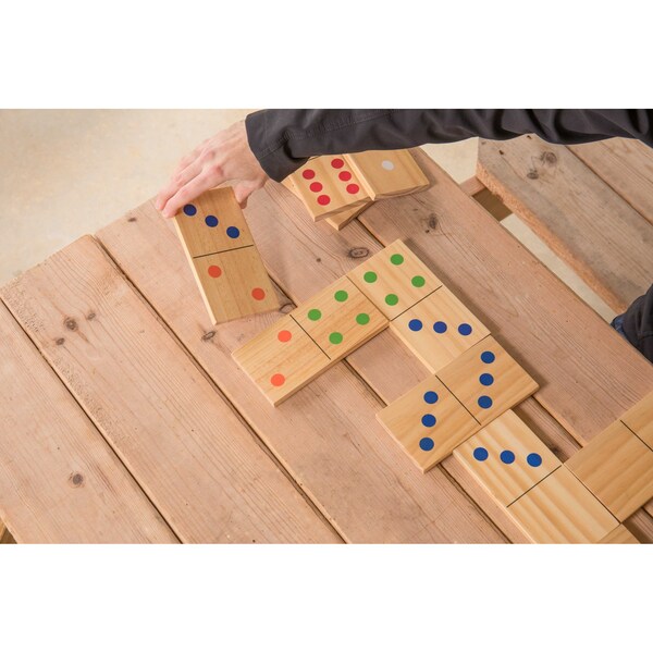 Triumph Wood Lawn 28-Piece Domino Set - 35-7331-3