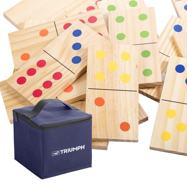 Triumph Wood Lawn 28-Piece Domino Set - 35-7331-3