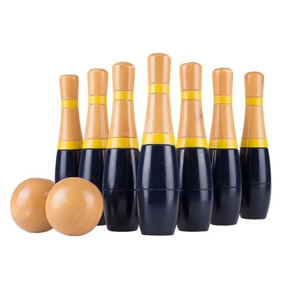 Hey Play Hey Play 80-LBMI 8 in. Indoor & Outdoor Lawn Bowling Game & Skittle Ball Fun for Kids - 80-LBMI